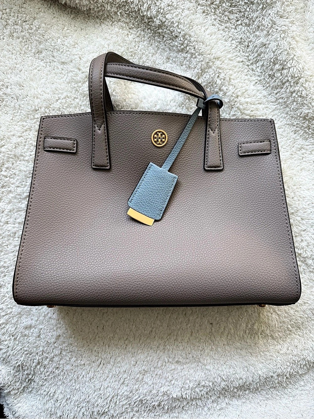 Tory Burch Walker Small Satchel Brown